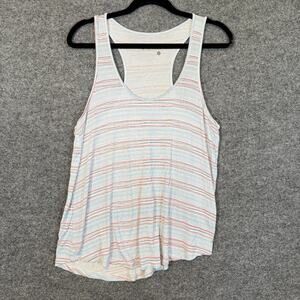 Carve Designs Shirt Womens Medium Striped Tank Top Sleeveless Tshirt Soft Flowy